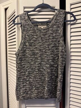 Lucky Brand Black & White Marled Tank NWOT